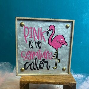 PINK Victoria's Secret Flamingo Wall Art